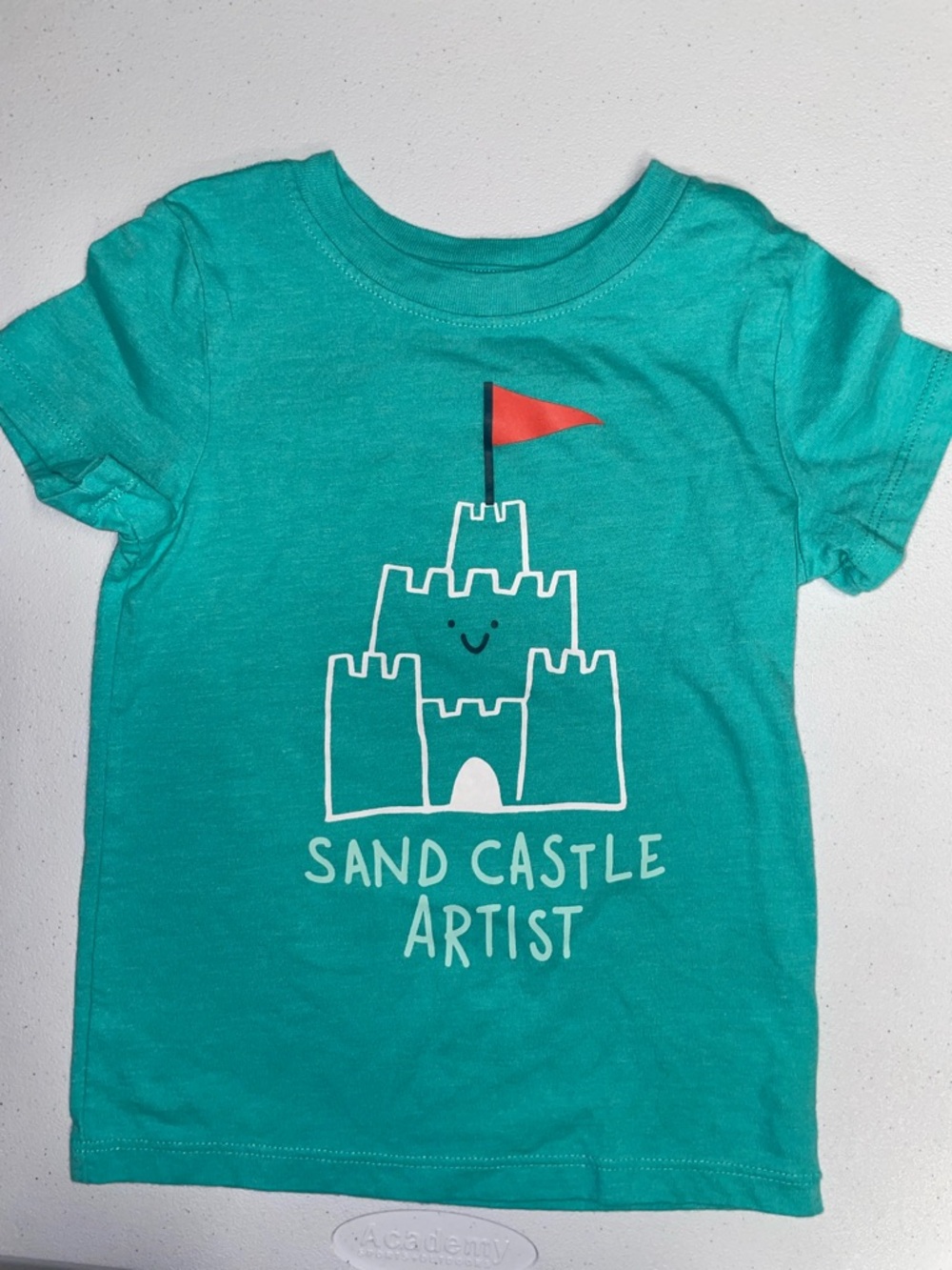 Cat & Jack: Toddler Summer Sand Castle Artist Blue Shirt (2T)